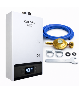 Instant apa calda pe gpl sau gaz natural calore TFCSC11 Premium cu tiraj fortat + kit
