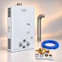 Instant apa calda pe gpl sau gaz natural Calore TF11 cu evacuare fortata + KIT Instant apa calda pe gpl sau gaz natural Calore TF11 cu evacuare fortata + KIT