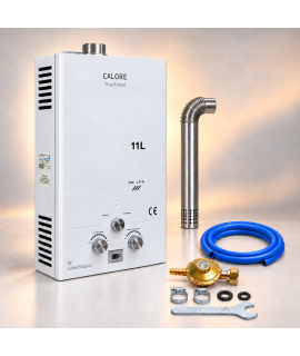 Instant apa calda pe gpl sau gaz natural Calore TF11 cu evacuare fortata + KIT Instant apa calda pe gpl sau gaz natural Calore TF11 cu evacuare fortata + KIT