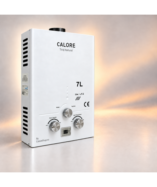 Instant apa calda pe gpl sau gaz natural Calore TN7 - Produs expus în showroom, verificat tehnic
